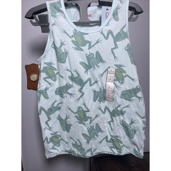 Cat & Jack Other - Cat and Jack Boys Tank T-Shirt Sleeveless Green Frogs Large 10 / 12 NWT